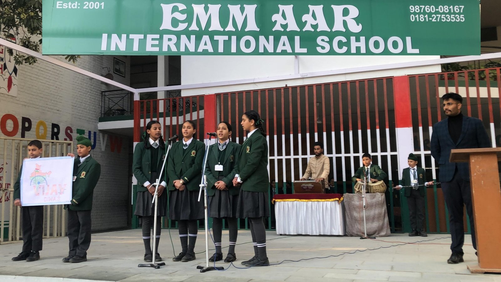 Emm Aar Conducts Special Assembly on Vijay Diwas