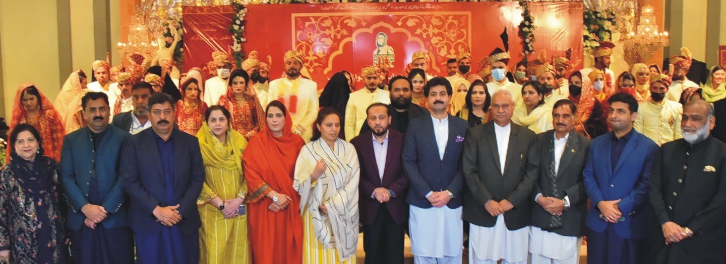 Under the Chief Minister of Punjab, Maryam Nawaz Sharif’s “Dhi Rani Program,” a grand mass wedding ceremony for 29 couples was held