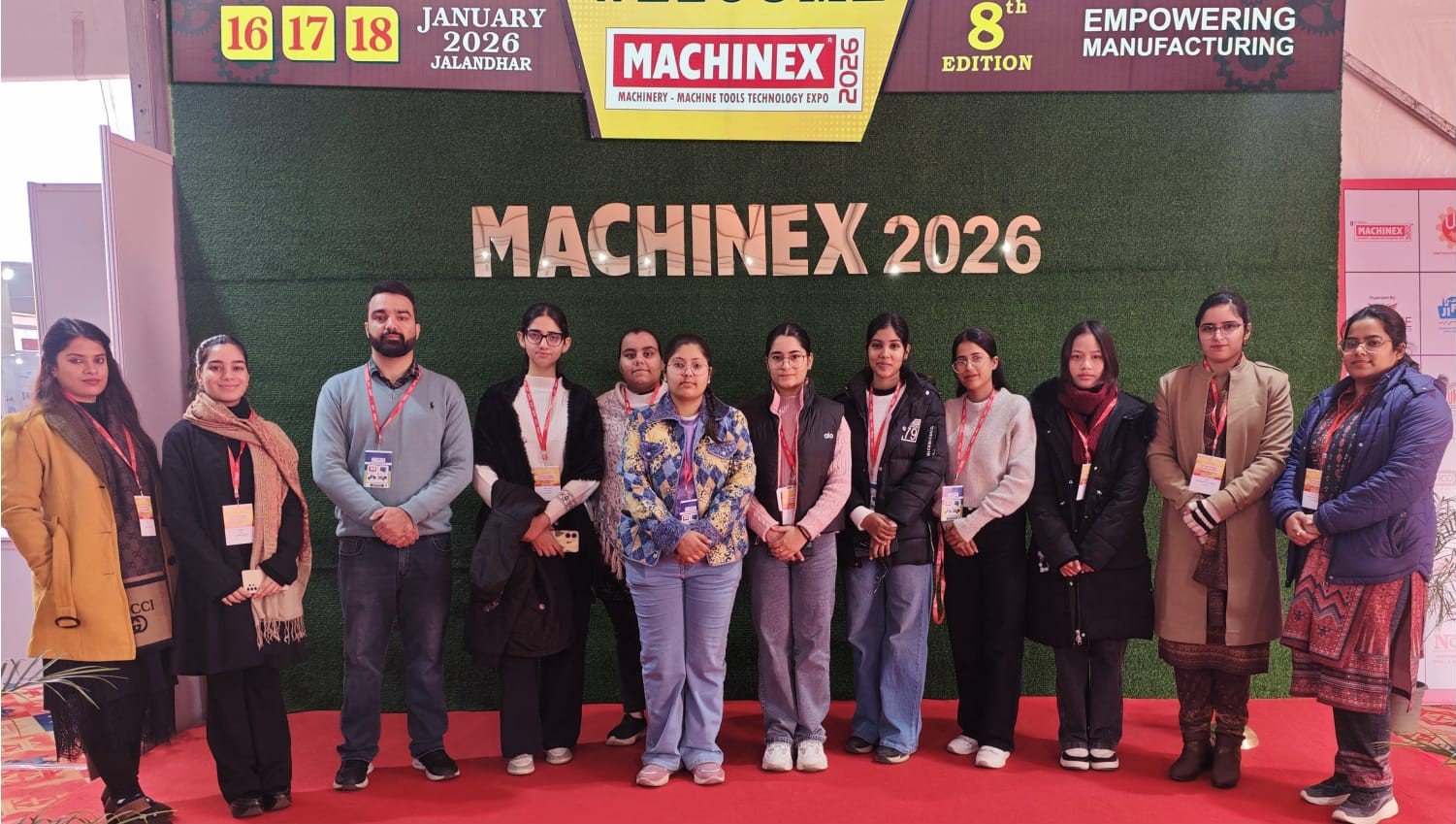 HMV’s PG Department of Multimedia visited Machinex – 2026 Expo