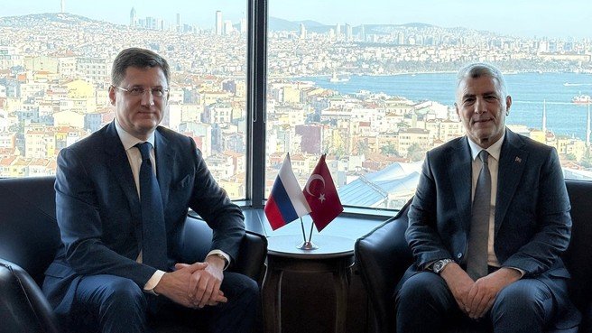 Russian Deputy Prime Minister Alexander Novak held talks with Turkish Minister of Trade Omer Bolat